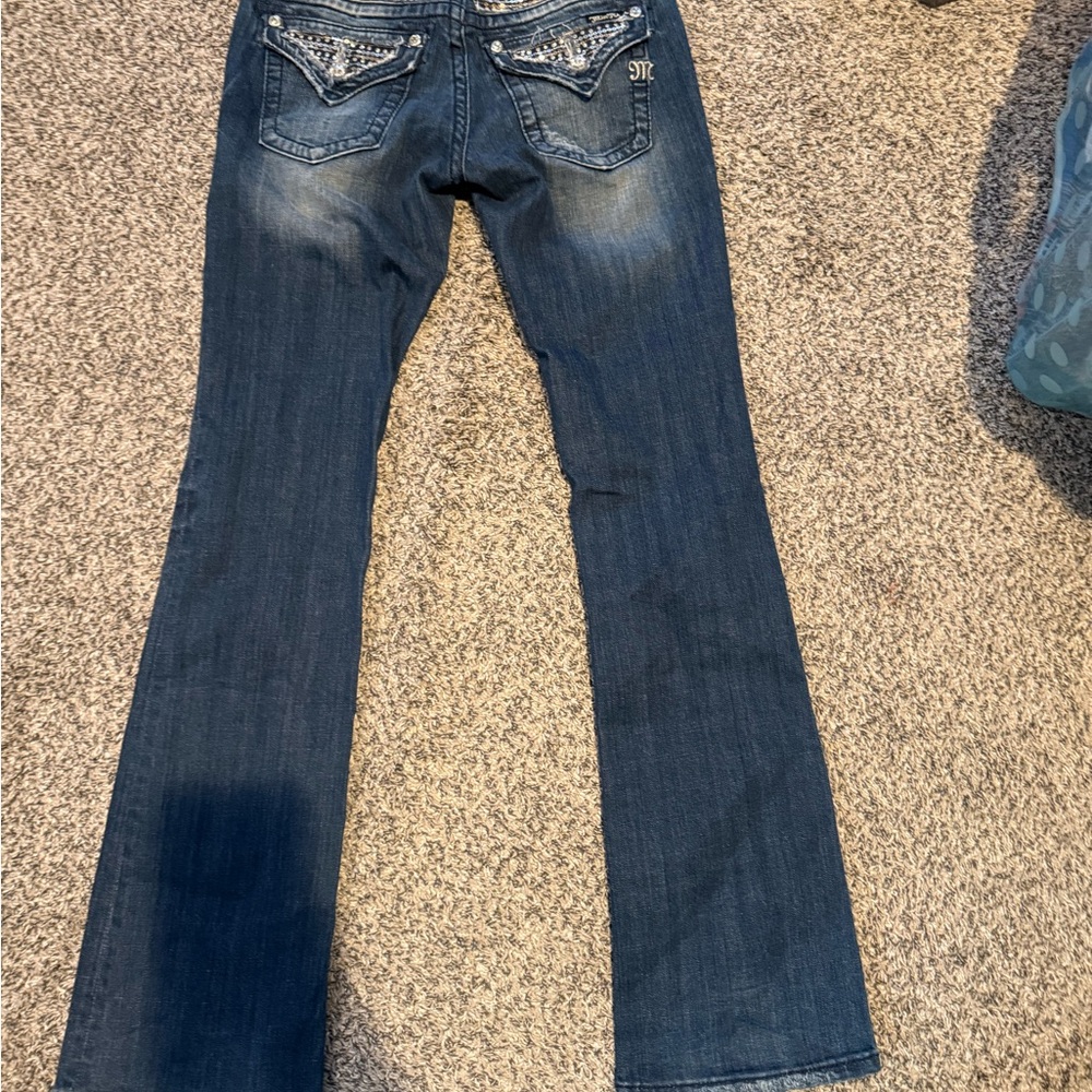 Miss Me Dark Blue Flare Jeans